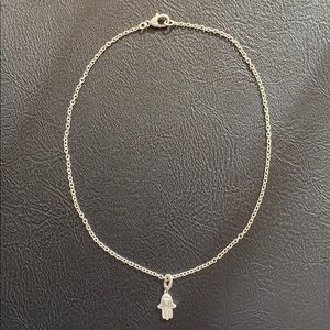 Judith Ripka Sterling Hamsa Pendant Necklace